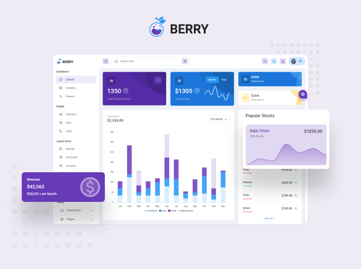 berry admin dashboard template