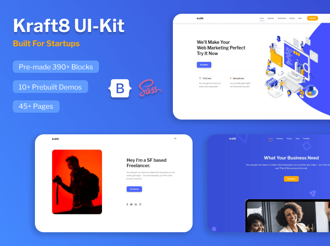 Kraft Web UI Kit Template