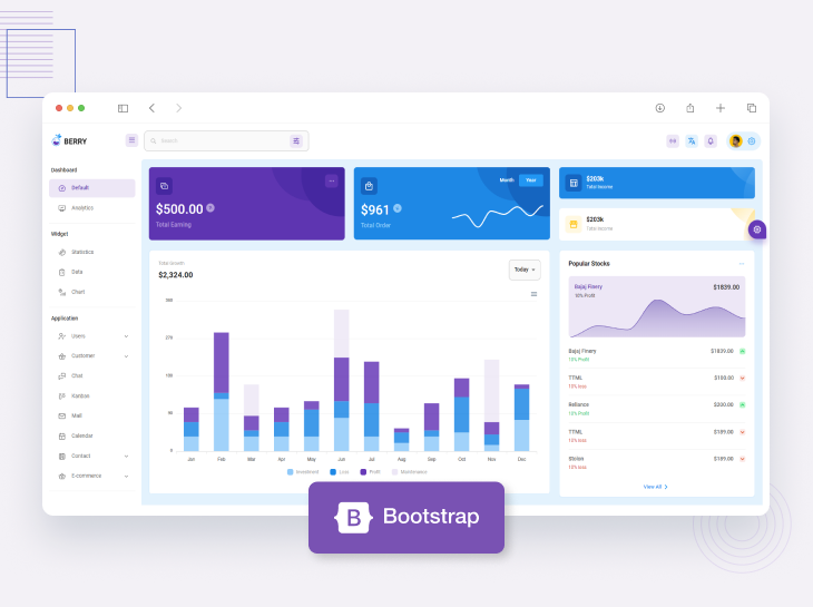 Berry Bootstrap 5 admin template - Codedthemes