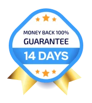 showing 14 days money back guarantee by codedthemes