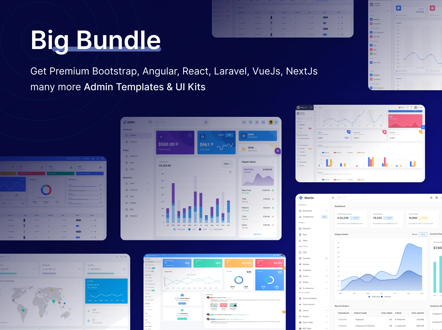 Big bundle - admin templates