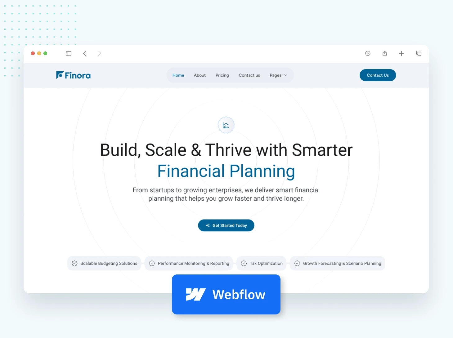 Finora - finance webflow templates